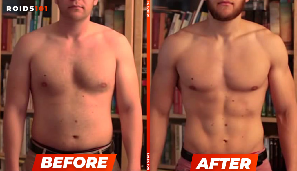 bulking and cutting before and after