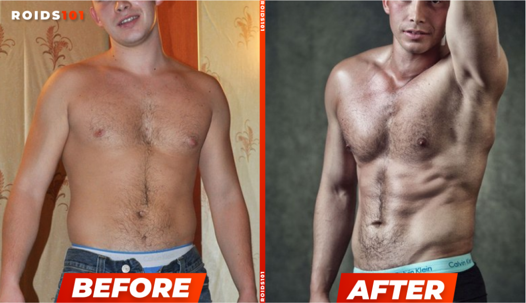 testosterone before and after example