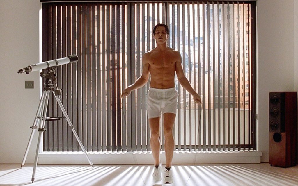 Workout scene from The American Psycho