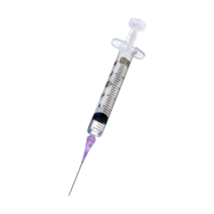 10 25G 1.5" 3ml Syringes (with Needles)